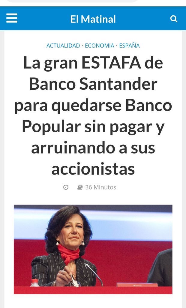 @Craso_Cesar <a href="/bancosantander/">Santander</a> <a href="/AnaBotin/">Ana Botín</a> <a href="/ESCUELACANTABRA/">ESCUELA CÁNTABRA DE SURF</a> <a href="/DefensorPuebloE/">Defensor del Pueblo</a> Nos Robaron Nuestros Ahorros por el interés general de que la Botina siga Robándonos como está haciendo en #Abengoa #EstafaBancoPopular