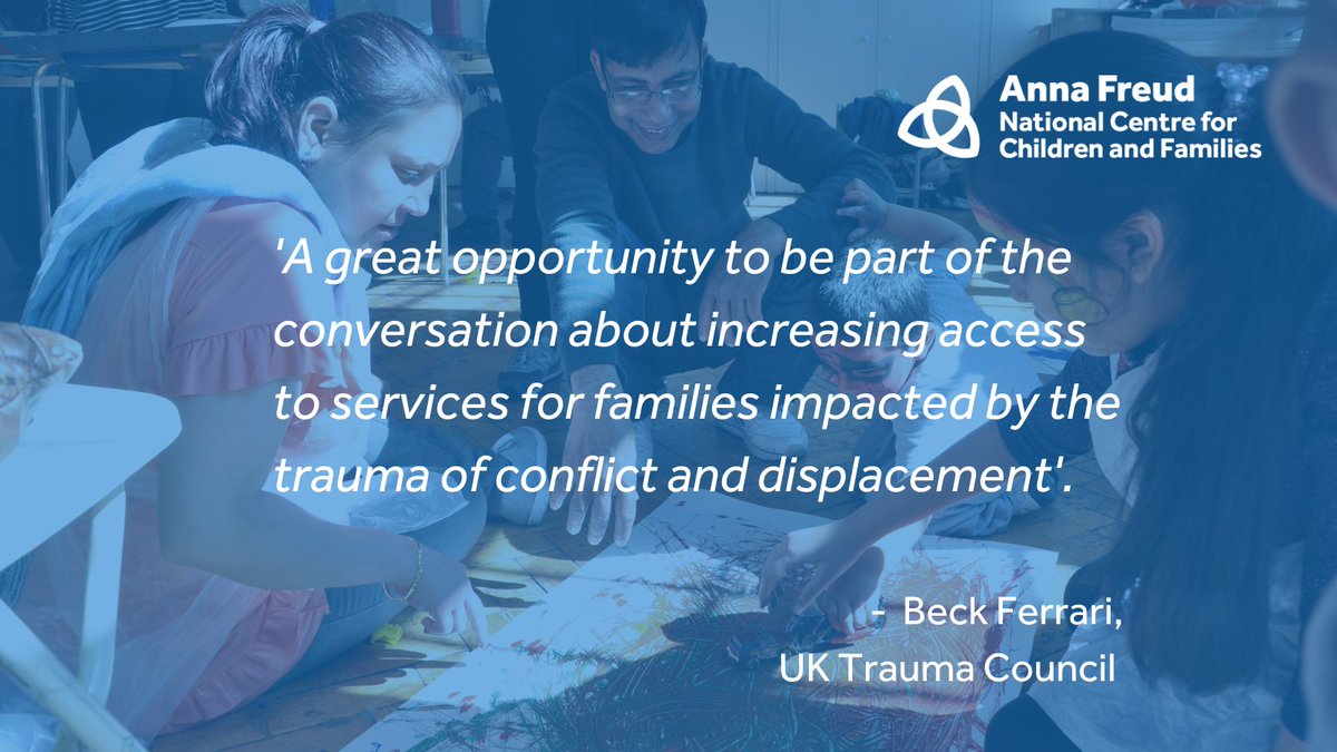 annafreuduk's tweet photo. Beck Ferrari, Clinical Content Lead for the UK Trauma Council, will speak at the National Centre for Family Hubs’ conference on 8th Sept. as part of the session on ‘Refugee &amp; Asylum Families’. Sign up and view the full agenda for the day: https://t.co/9vG9jWQRMy https://t.co/JXROh0vYaA