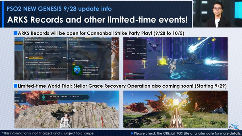 ArksCrack's tweet photo. NGS Headline Information Part 02
🔸Moon-Gazing 22 Part 2 (Limited Time Event)
🔸ARKS Records & Limited Time Events
🔸Melty Blood & NGS Collab
🔸Great Deals on Premium Sets
#PSO2NGS #NGS #NGSHeadlineRecap #PSO2 #NGSHeadline #PhantasyStarOnline2 #NewGenesis_PSO2 https://t.co/ljvqf4hwzx