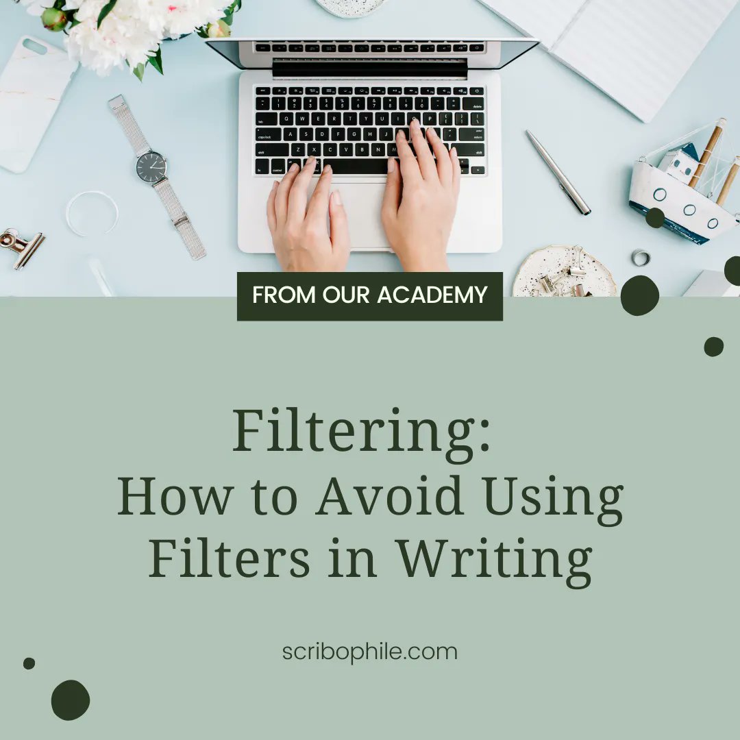 If you've ever been told that you're using too much filtering in your writing, this would be a great article to check out! 
#amwriting #writingtips

buff.ly/2QQZ59I