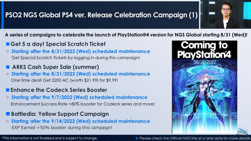 ArksCrack's tweet photo. NGS Headline Information Part 03
🔸ARKS Expo 2022 Online Event
🔸10th anniversary Song Vocal Survey Results
🔸Global PS4 Release Campaigns
#PSO2NGS #NGS #NGSHeadlineRecap #PSO2 #NGSHeadline #PhantasyStarOnline2 #NewGenesis_PSO2 https://t.co/ANCkdP6T6E