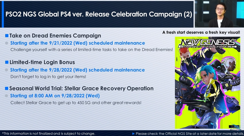 ArksCrack's tweet photo. NGS Headline Information Part 03
🔸ARKS Expo 2022 Online Event
🔸10th anniversary Song Vocal Survey Results
🔸Global PS4 Release Campaigns
#PSO2NGS #NGS #NGSHeadlineRecap #PSO2 #NGSHeadline #PhantasyStarOnline2 #NewGenesis_PSO2 https://t.co/ANCkdP6T6E