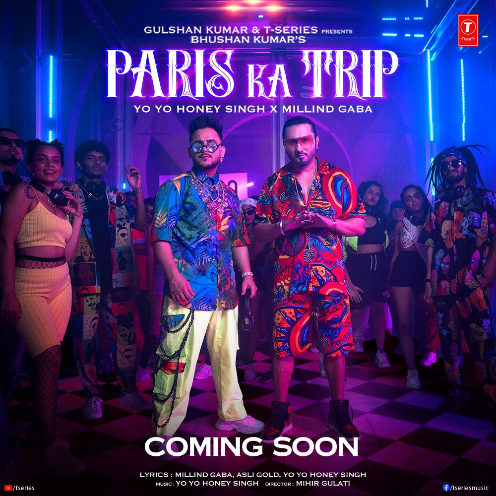 Millind Gaba (@themillind) on Twitter photo We are all set to take you partying in Paris. Are you ready? #ParisKaTrip is coming soon, stay tuned!
#tseries <a href="/TSeries/">T-Series</a> #BhushanKumar <a href="/asliyoyo/">Yo Yo Honey Singh</a> #Asligold <a href="/itsmihirgulati/">Mihir Gulati</a> We are all set to take you partying in Paris. Are you ready? #ParisKaTrip is coming soon, stay tuned!
#tseries <a href="/TSeries/">T-Series</a> #BhushanKumar <a href="/asliyoyo/">Yo Yo Honey Singh</a> #Asligold <a href="/itsmihirgulati/">Mihir Gulati</a>