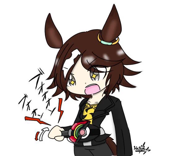 #今月描いた絵を晒そうプリ・ウマ・温むすと見事にジャンルがバッラバラでしたでも描いたことないキャラ描くと楽しいね 