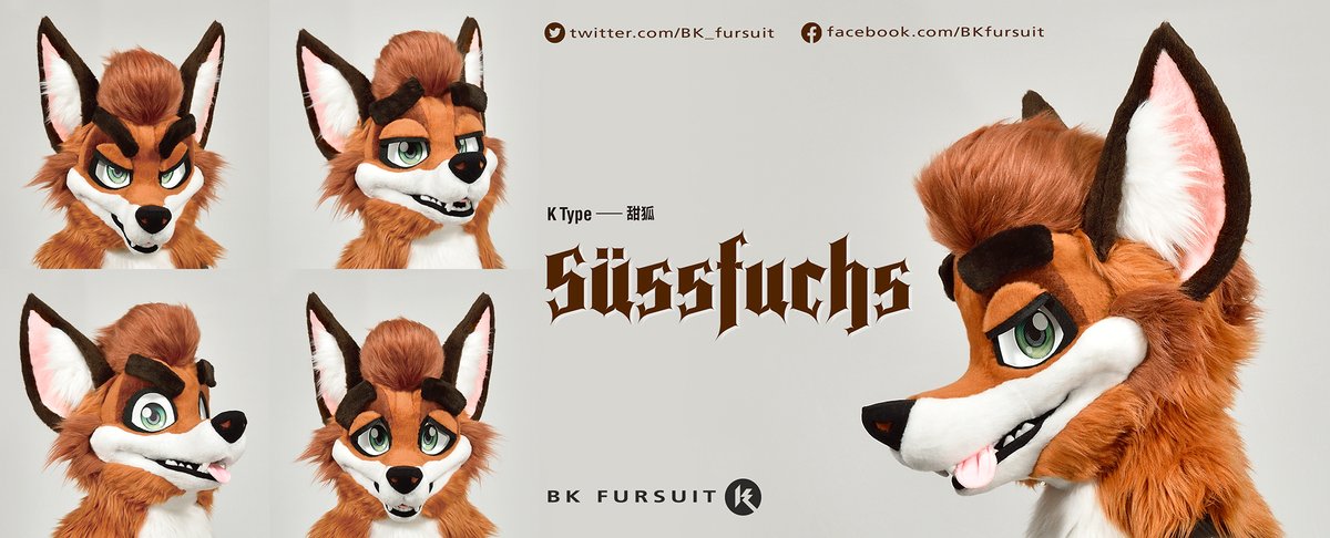 Commission 2021
K02-The head of full fursuit 全毛頭部
Name：Süssfuchs 甜狐
Species：Fox
We will open K-Type (Toony) commission soon. The information will release on 1st Sep..
9/1即將發佈K系列之委託資訊，敬請留意相關消息。
