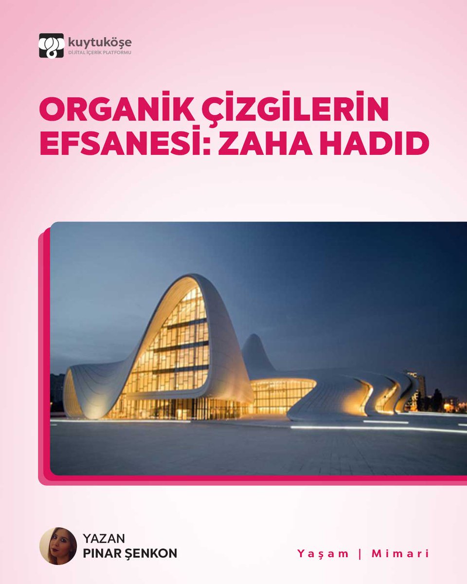 Organik Çizgilerin Efsanesi | Zaha Hadid • Kuytu Köşe Dergisi 19. sayısında. Şimdi ücretsiz oku! 🐘 

#kuytuköşe #kuytuköşedergisi #kuytucompany #kuytuco #dergi #yaşam #mimari