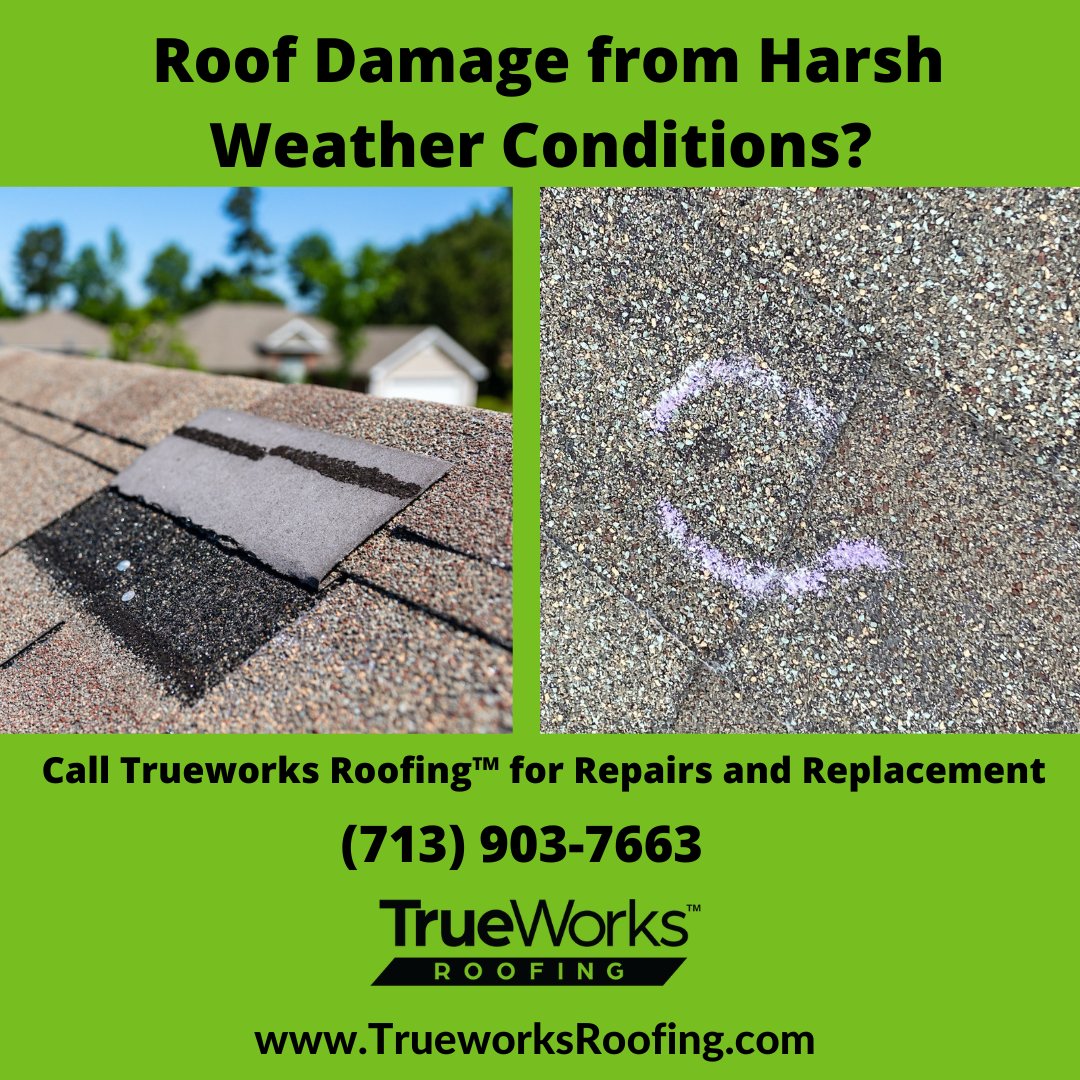 TrueworksR's tweet photo. Roof Damage  🏡  from Harsh Houston  ⛈️  💨 Weather?  Call Trueworks Roofing for Roof Repairs and Replacement at (713) 903-ROOF.

#roofrepair #houstonroofer #houstonroofrepairs #roofreplacement #houstonweather #houstonroofingcompany #houstonroofingcontractor https://t.co/gEll7YI5rU
