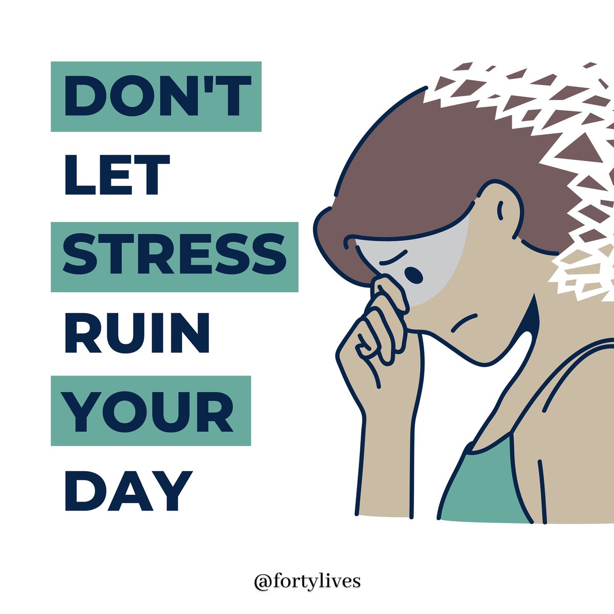 Remember stress is inevitable, but effective stress management will make you happier, healthier and more productive. 

#StressManagement #DoTheWork #managingstress #endthestigmanow #FortyLives