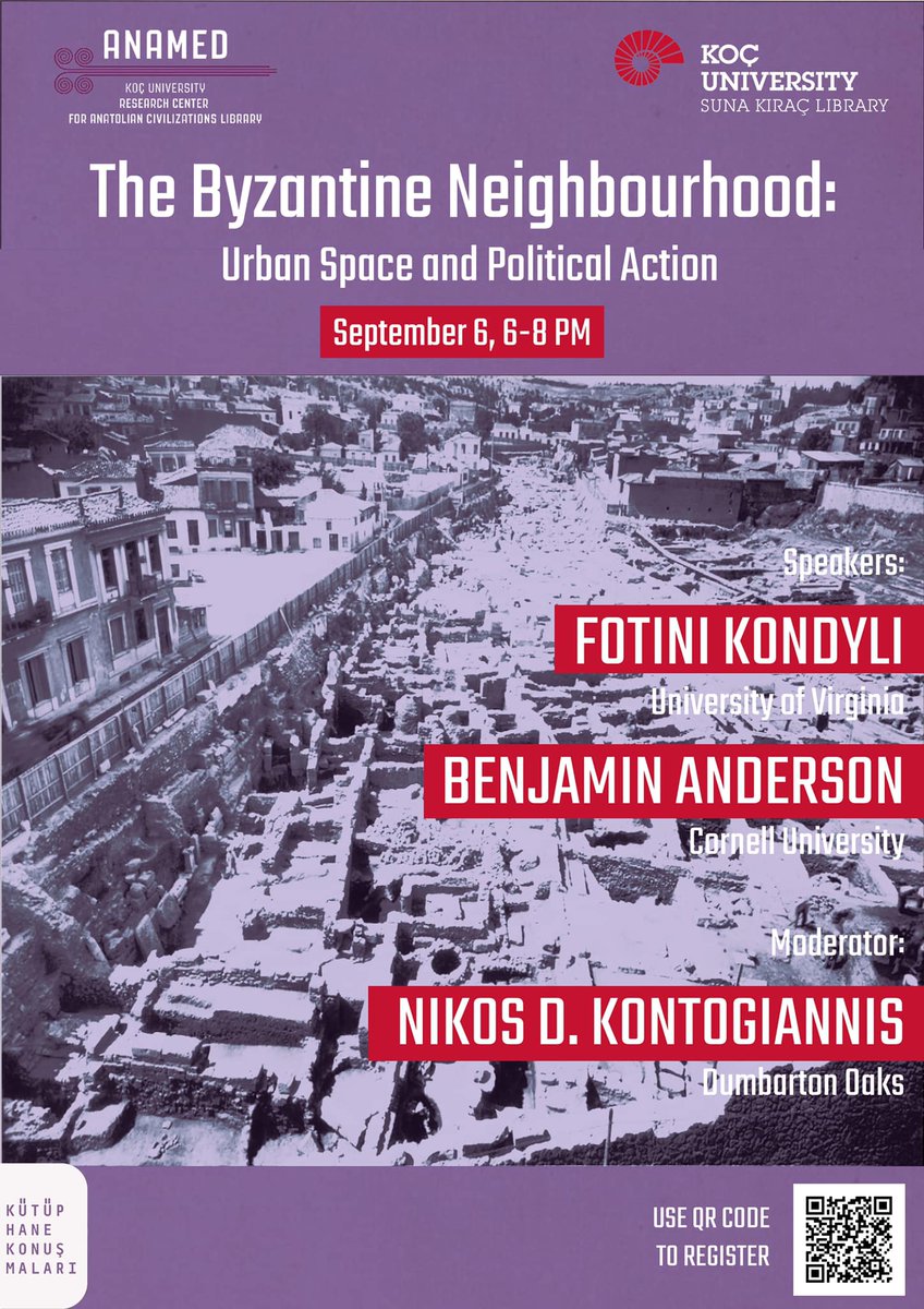 Come talk Byzantine Neighborhoods with us, Sept. 6, 6-8pm.