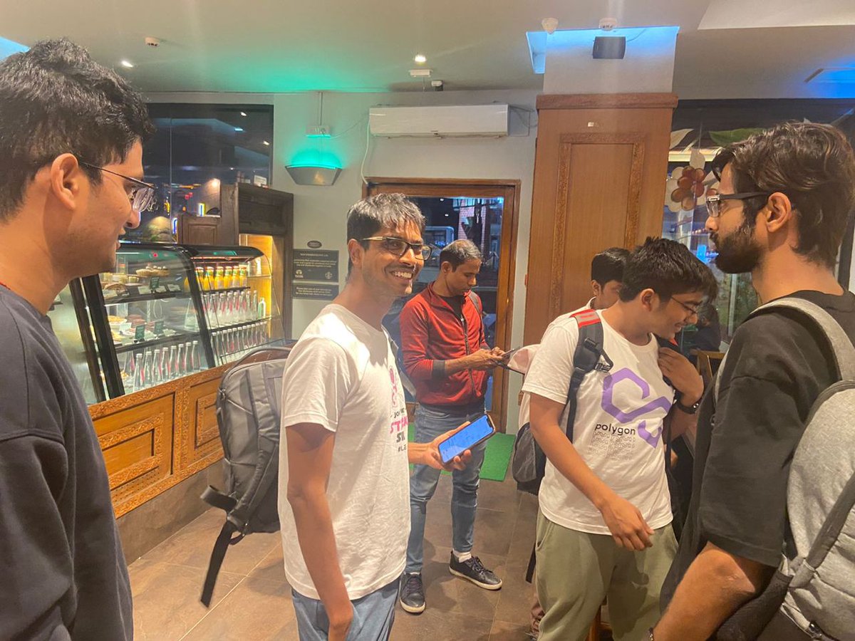 v9hstk's tweet photo. Was fun meeting some of the needle movers of the zk ecosystem in #Bangalore
#StarkNet #zkRollup .@bajpaiharsh244 .@imrgoyal .@0xHashstack #Starkcon https://t.co/nuJBbnYkMX