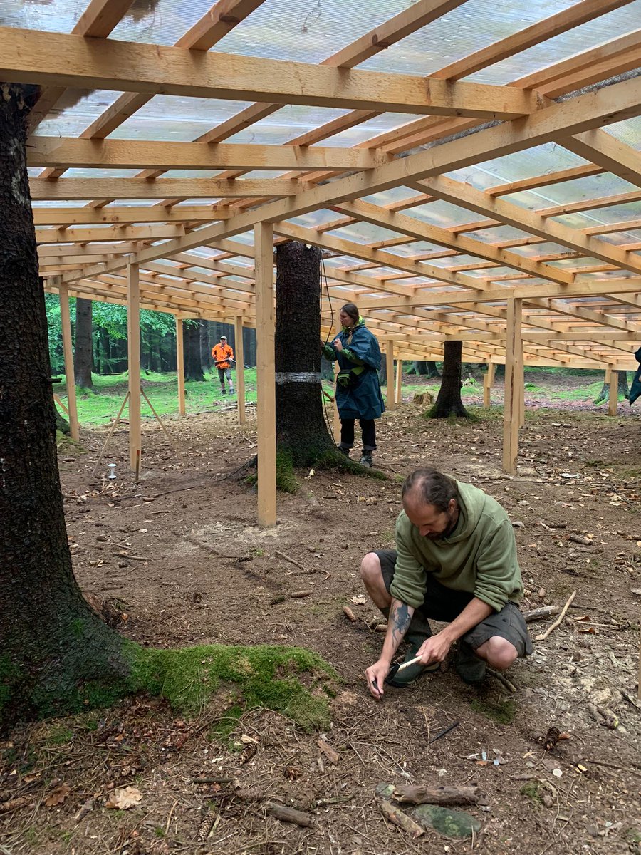 EcologyInsects's tweet photo. The third field campaign on drought stress spruces under roofs of #Extemit-K. Collection bark and twig samples + #barkbeetles bioassays. @AJirosova thank to all, who helped. https://t.co/eeeLvEyPJp