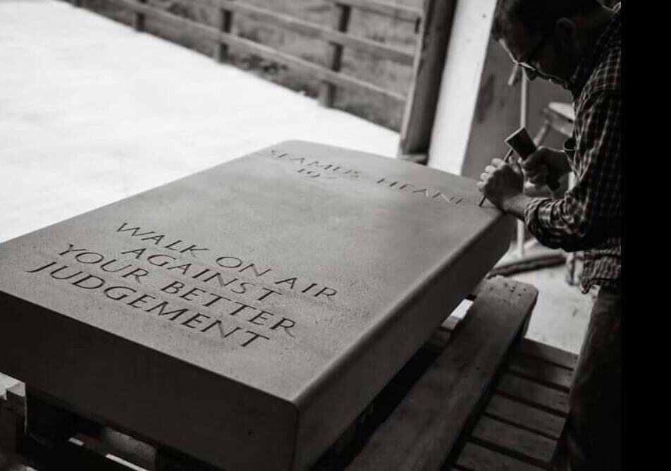 Remembering Seamus Heaney who died on this day in 2013.

Walk on air against your better judgement.