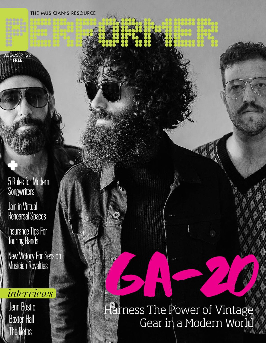 PerformerMag's tweet photo. The new issue is out now! Featuring a cover story on the amazing blues/roots band GA-20 and interviews with @THEBETHS, @jennbostic, #BaxterHall and much, much more!
π° READ IT in print or online at the link below. https://t.co/ggk8sMCA7U https://t.co/64iGOr0Sqs