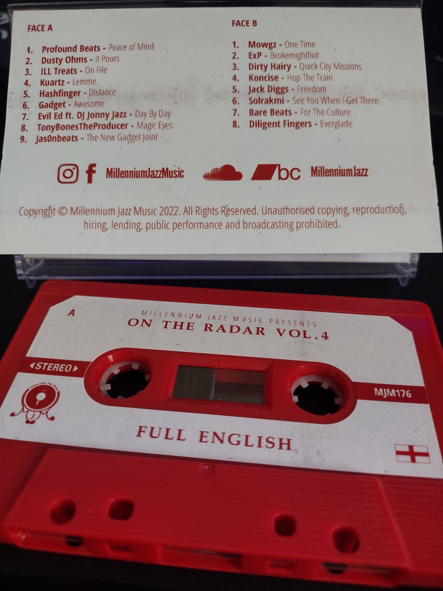 For those asking, yes the 'Full English - On The Radar Vol.4' full album and cassettes will go live on the MJM Bandcamp and digital platforms from the Sept 9th!!

millenniumjazz.bandcamp.com #POW