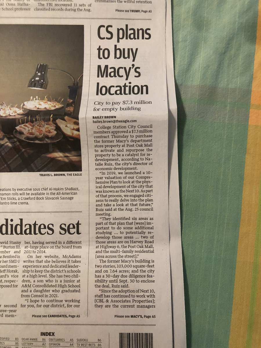 nprosenheim's tweet image. Comprehensive Plans in the news - @CityofCS using plan to justify purchase of commercial property #planningmethods