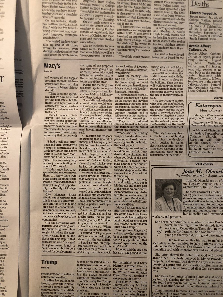 nprosenheim's tweet image. Comprehensive Plans in the news - @CityofCS using plan to justify purchase of commercial property #planningmethods