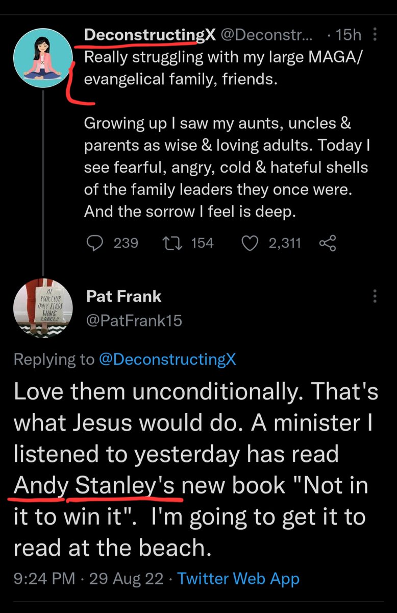 standyanley's tweet photo. This #LeftistForStanley wants to turn TN blue, very pro abortion, pro college debt handouts, and fixated on hate for Trump
#WokeStanley #AndyStanley #intouchministries @northpoint #NorthPointCommunityChurch #NotInItToWinIt https://t.co/LVIPP7Ffgw