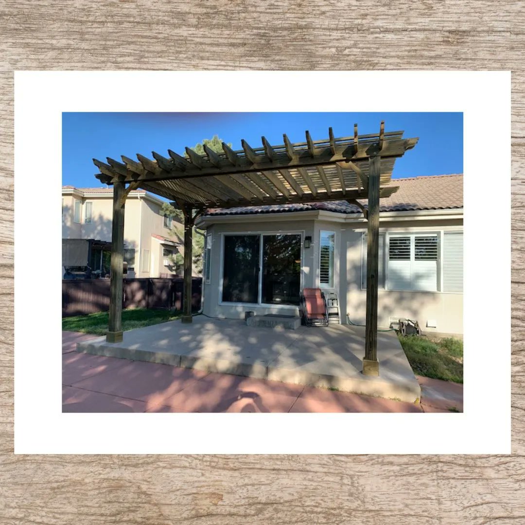 Pergoladepot's tweet photo. The 11x18 Big Kahuna pergola creates the perfect cover for this Colorado patio for morning coffee, mid-day meetings, or weekend BBQs!
Our best-selling pergola, the Big Kahuna pergola kit, can be built in 90 sizes + custom sizes. https://t.co/D76CgTTaRe

#patiocover #pergolakits https://t.co/ETTrXA70wT