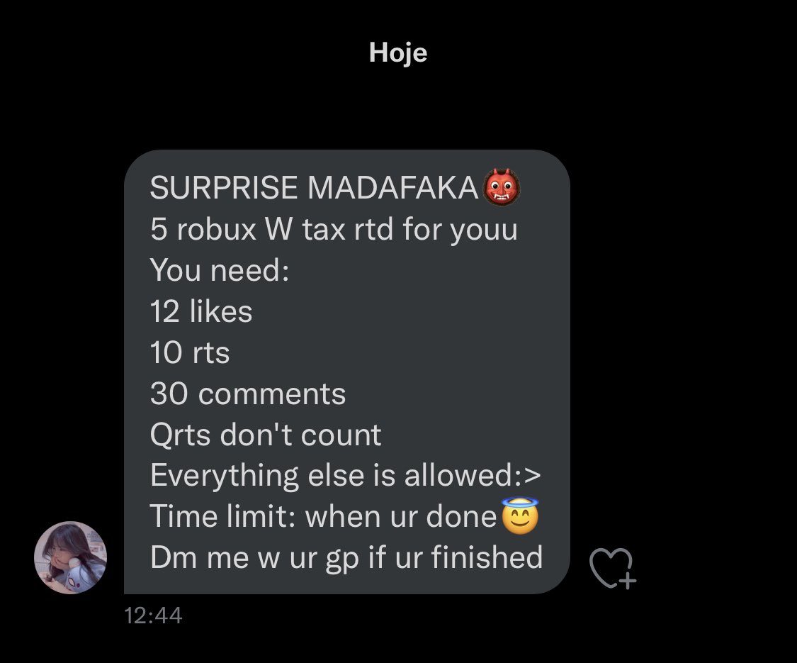 Rtd from @ItzMikaelaDa1st, i need 12 likes, 10 rts and 30 comments:) i do help for help 💗 tysmm mika 🫶🏽