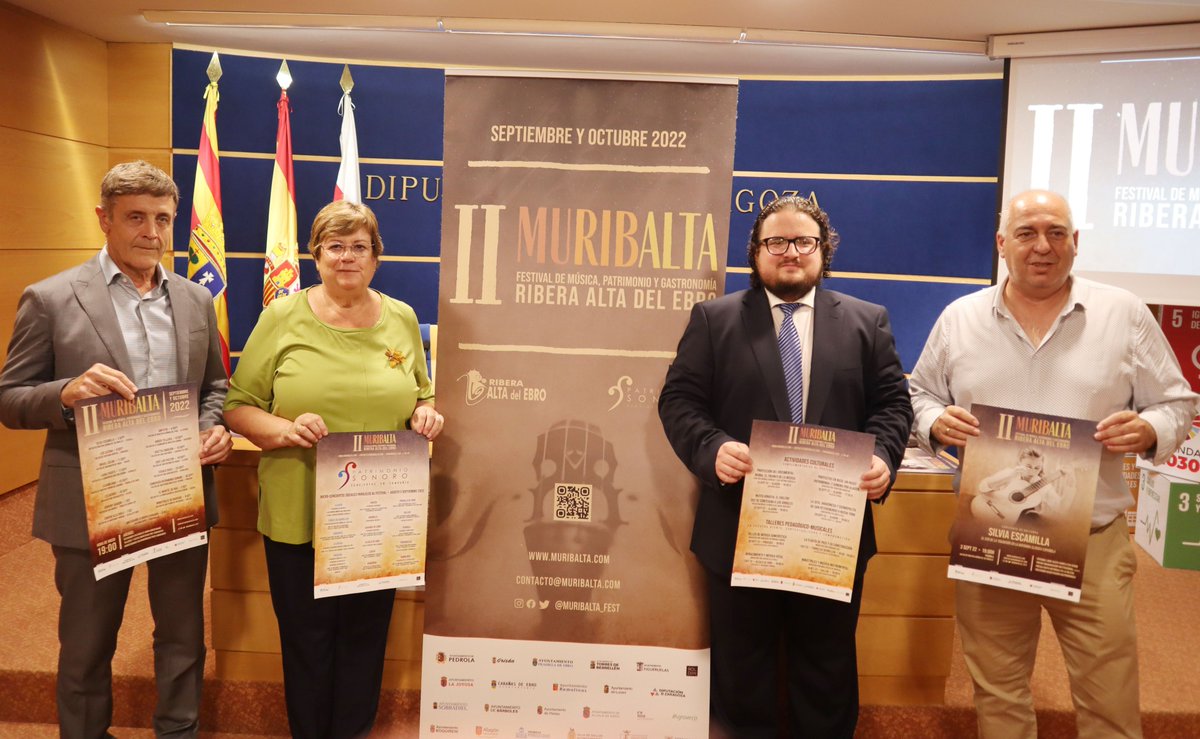 🎶La comarca Ribera Alta del Ebro apuesta por la música y el patrimonio en la segunda edición del festival Muribalta 

🎹El evento amplía el programa a 55 actos, entre ellos 17 conciertos con solistas y agrupaciones nacionales e internacionales 

ℹ️ dpz.es/noticias/la-co…
