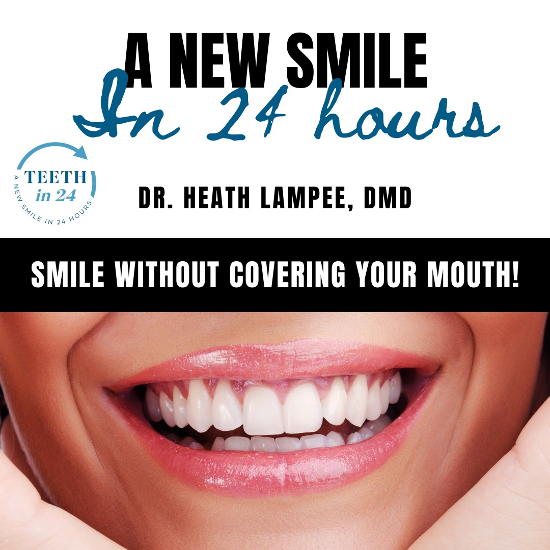 Teeth in 24 is for patients whose teeth cannot be saved and includes an advanced procedure for permanent implant dentures. In one day, we perform the surgery: we remove the affected teeth, trim up the bone to allow the new teeth to fit, and put in the dental implants. ✔