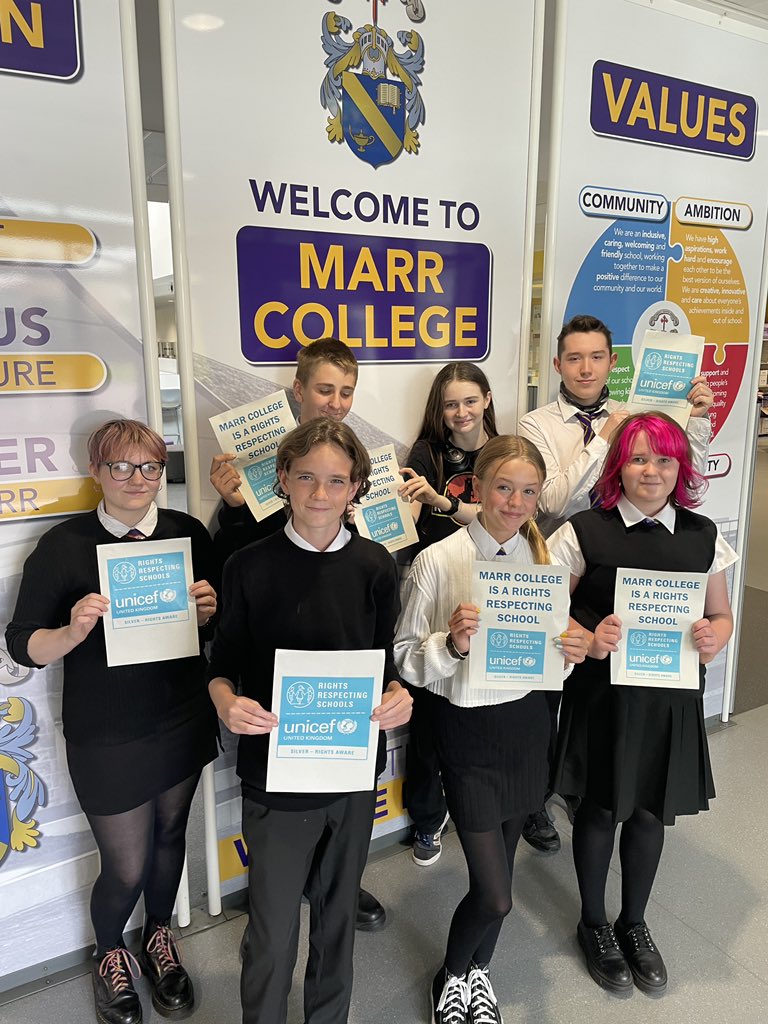marr_rrs's tweet image. We did it! Here @MarrColOfficial we are now a Silver Rights Respecting School 🥳 thanks to our advisor @stevenkidd, our wonderful pupils and staff for making this a reality!