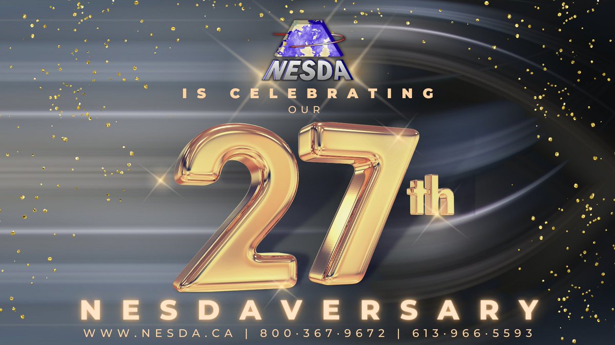 NesdaCloud's tweet photo. We are celebrating our 27th #Nesdaversary!! 
That's 324 months, or 9862 days, or 236688 hours, or 14201280 minutes of innovative tech solutions and services!  (but who's counting )
Thank you to all of our clients for your continued support and trust in us! #ITCompany https://t.co/O0kBqcD5Yw