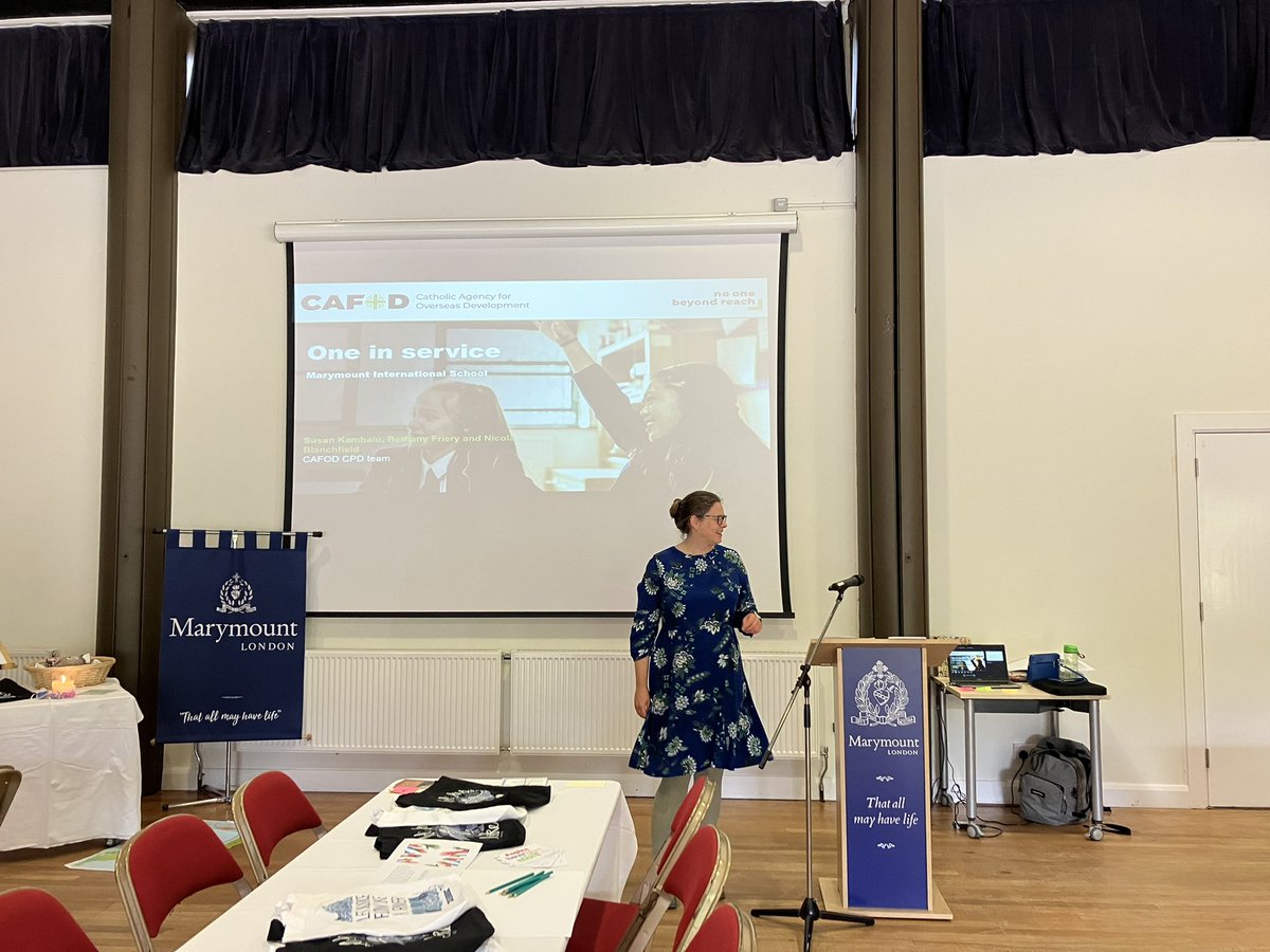skambalu's tweet photo. A special start to the new academic year. Thank you, Marymount, for inviting us to be part of your staff retreat. A privilege to share Catholic Social Teaching, including Fratelli Tutti, with you. Lovely to be joined by @BethFriery and @nicmarbla! #TheCPDTeam https://t.co/081mSAntWZ