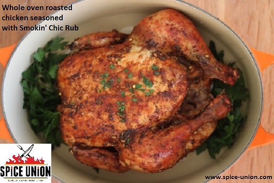 Spice_Union's tweet photo. Easy and delicious roast chicken 
•
#recipe &amp; #spice avail @ https://t.co/H3ibUIwcHk
•
#dinner #tuesdayvibe #easymeals #roast #chicken #comfortfood #spiceshop #recipeshare #realfooding #thatwaseasy #classic #Cooking #herbs #meat #hungry #cookingathome #supper #yum https://t.co/5ccG0koYlL