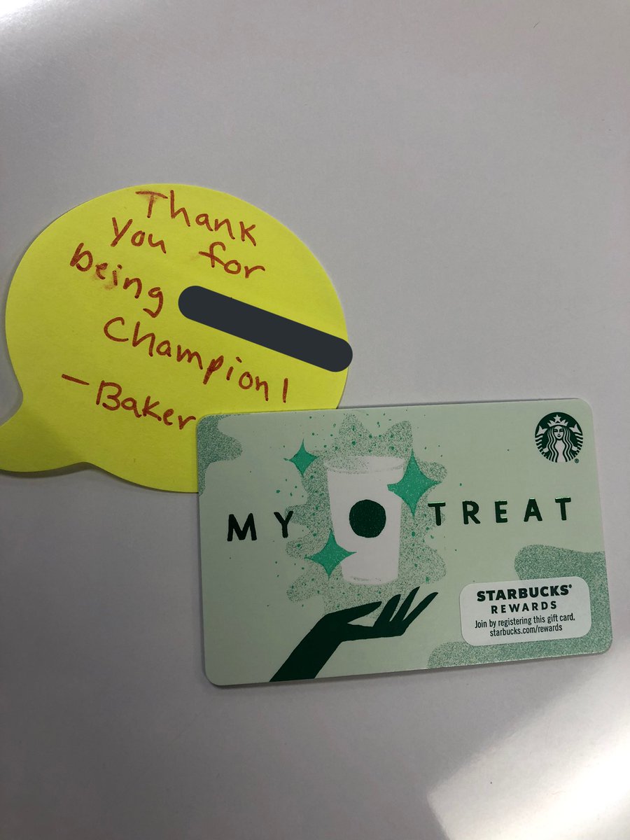 Opening up my classroom this morning and finding this at my desk! 💙 
Being appreciated for the little things means the most! Thanks for loving people well <a href="/nkcjbaker/">Jennifer Baker</a>