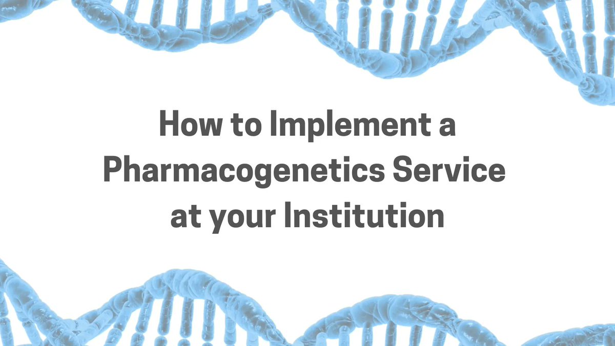 JACCPJournal's tweet photo. Strategies to engage stakeholders; evaluating PGX evidence; coordinating lab testing, results interpretation and their integration into the EHR; identifying reimbursement avenues; educating providers &amp; patients; &amp; maintaining a successful program. https://t.co/c6Uc4CIogC https://t.co/8aH9ACfpuv