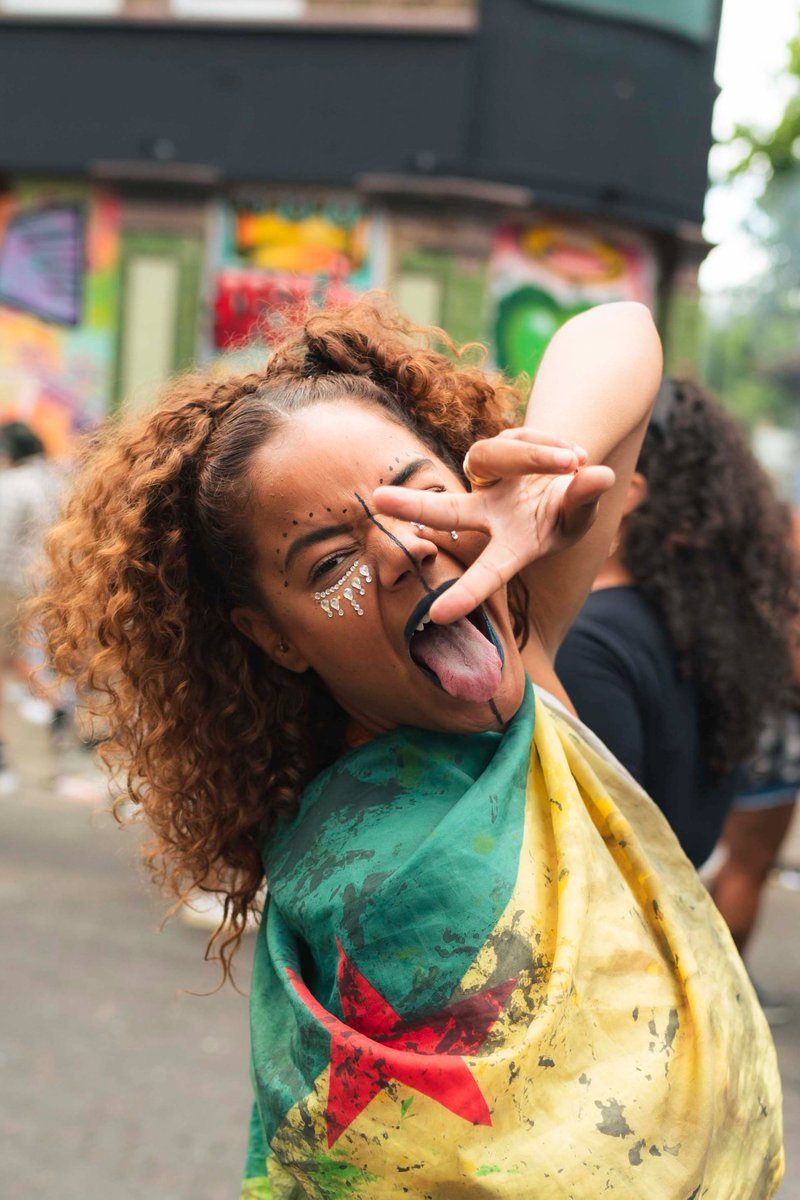 HUCKmagazine's tweet photo. “I’ve missed the costumes, the vibes, the energy… everything.”

Joyous photos of Notting Hill Carnival 2022. See more here: https://t.co/ZaCqEHWTki

📸@Humothy https://t.co/slnjz2sbqR
