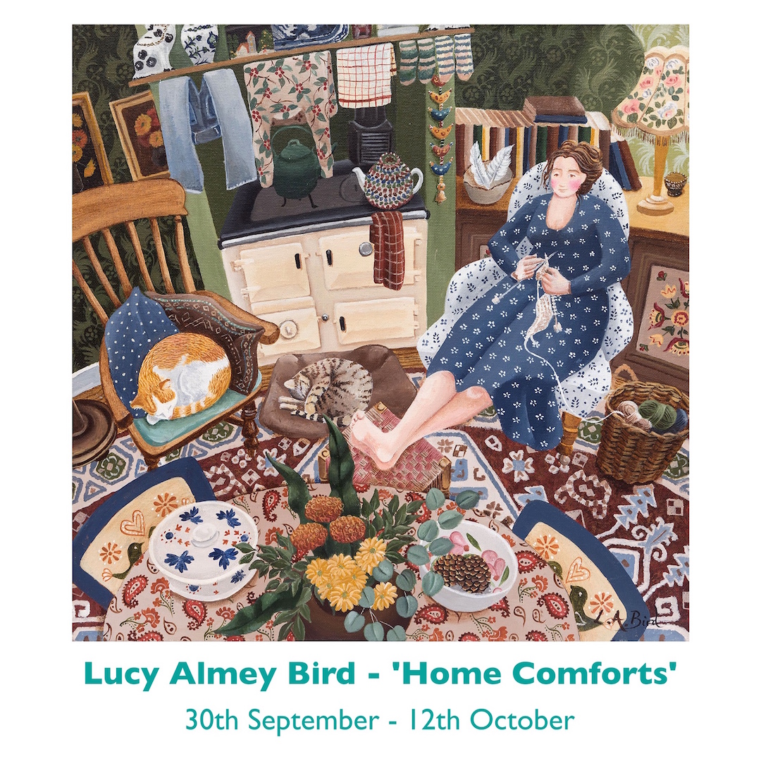 MidCornwallGall's tweet photo. We’re very excited to unveil the title and dates for Lucy Almey Bird’s upcoming exhibition here at Mid Cornwall Galleries! 🥂 🍾

‘Home Comforts’ starts on Friday 30th September and will feature around twenty sublime new paintings 😊

#exhibition #figurativeart
@lucyloobylou https://t.co/sqCMVm3f8t