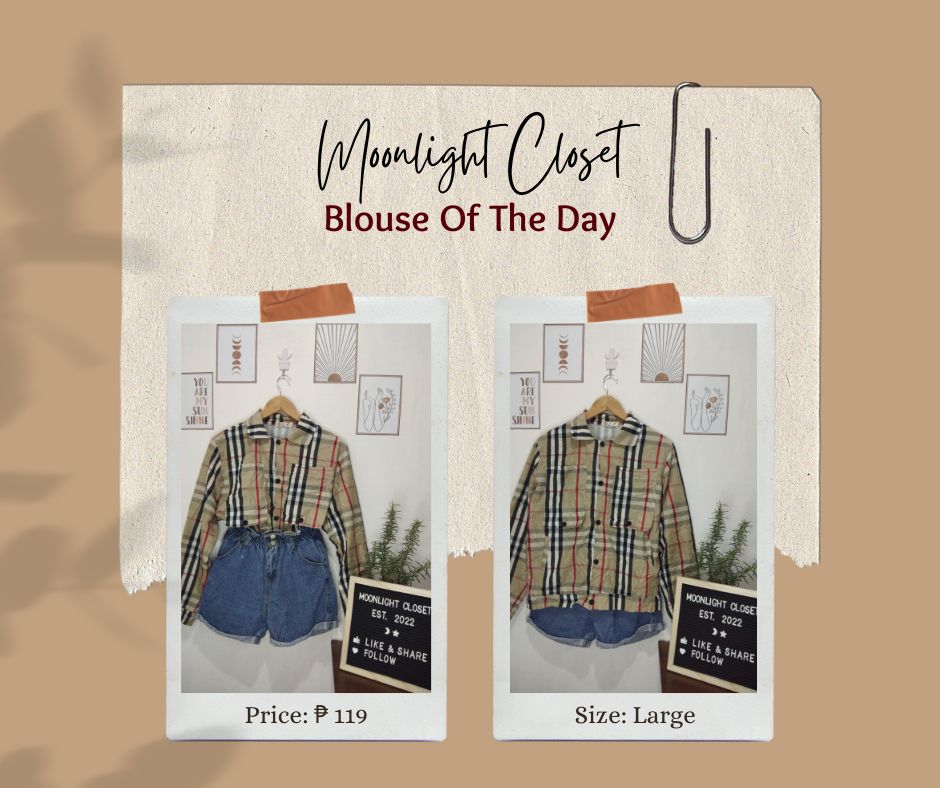 ClosetMoonlight's tweet photo. fun fact ✨

did you know that the renowned Burberry check was created around 1920 and was originally used as a lining for Burberry trench coats. 🧥

build your forever wardrobe with this Burberry-inspired polo blouse from our shop. 😍💕

#burberryinspired #koreanblouse https://t.co/uAtsponrmI