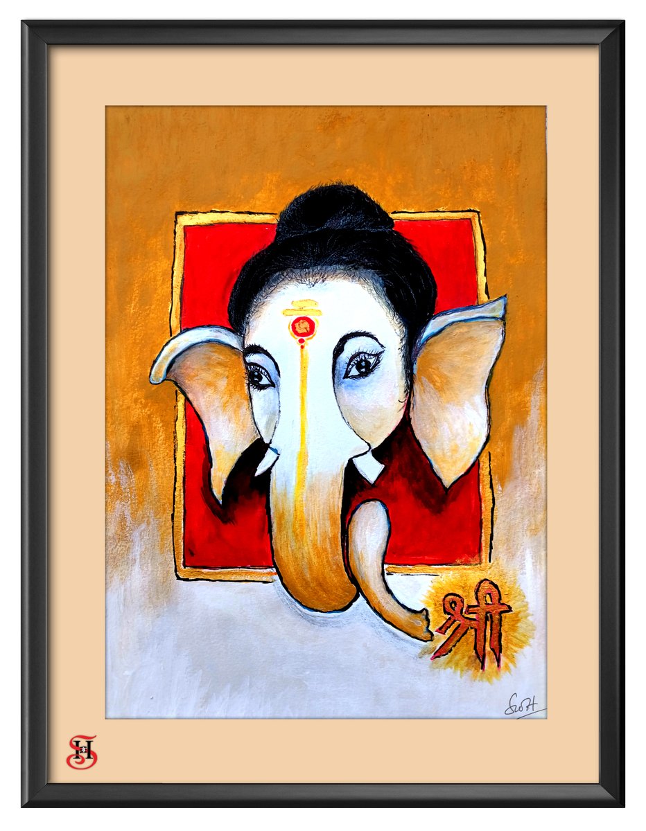 hararupananda's tweet photo. 🌺🌺🌺 Subha Ganesh Chaturthi || 31 August 2022 🌺🌺🌺
वक्रतुंड म��ाकाय, सूर्य कोटि समप्रभ: । 
निर्विघ्नं कुरु मे देव शुभ कार्येषु सर्वदा ।।
Painted on Paper, Size 11x8
Mixed Media https://t.co/GJq0OZjsm8