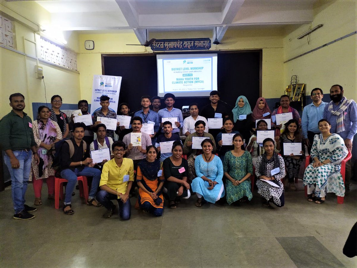 CEEahmedabad's tweet photo. Maha Youth Climate Action (MYCA) programme organised by UNICEF Maharashtra and CEE India hosted the second district level workshop in Ratnagiri at Patwardhan College on 28 Aug for 34 youth in the age group of 15-29
#MahaYouthClimatAction #ClimateAction #ClimateChange #YoutAction https://t.co/dY3kQlKX55
