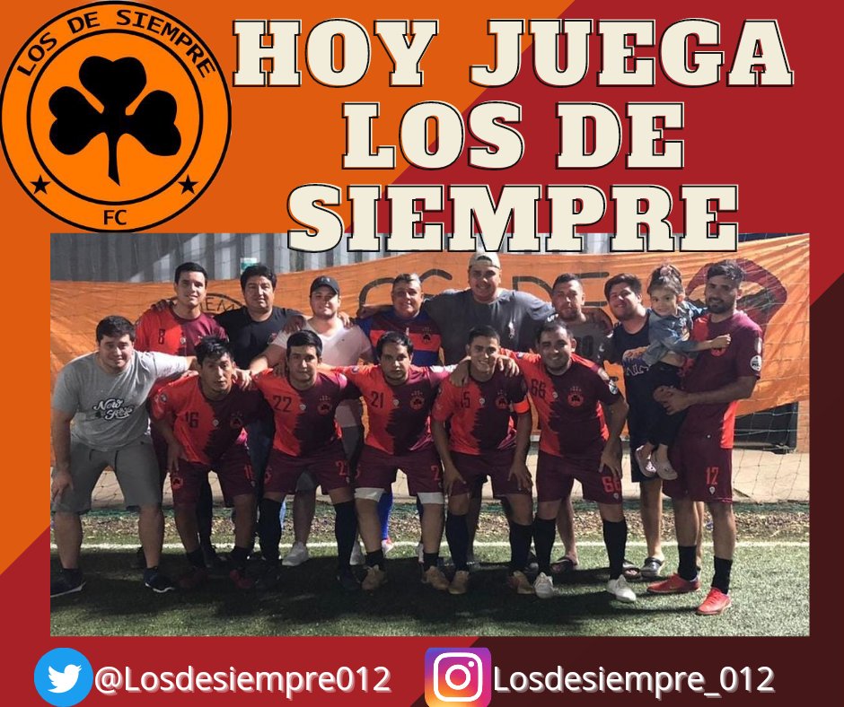 Losdesiempre012's tweet photo. Juega los de Siempre!!

Esta noche jugamos la cuarta fecha del torneo La Libertadores Amateur. Vamos en busca del Bi🤟🏻
🕛 22:10
📌Complejo Ytororo 

Siempre hasta el final 🧡 https://t.co/lVEqzrUgrB