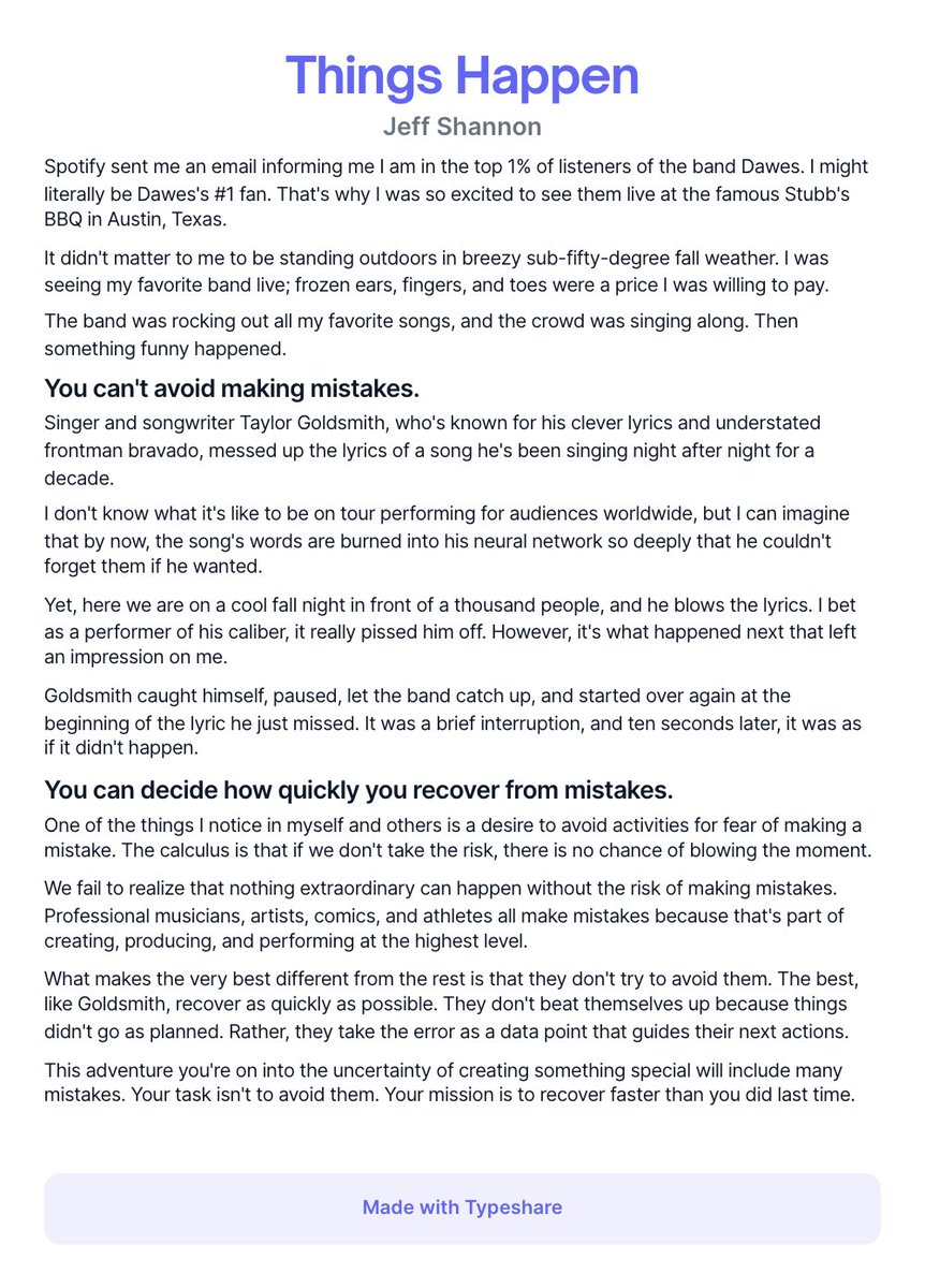 But what if I make a mistake?