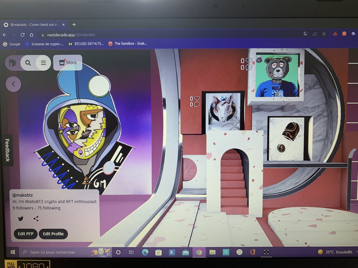 Thx you so much to @NextDecadeApp for the drop in collab with <a href="/TheCryptomasks/">The Cryptomasks</a> … love this app . I have exposed some of my NFTs, thank you a thousand times 🙏🏼🫶🏻 #WeAreCryptomasks