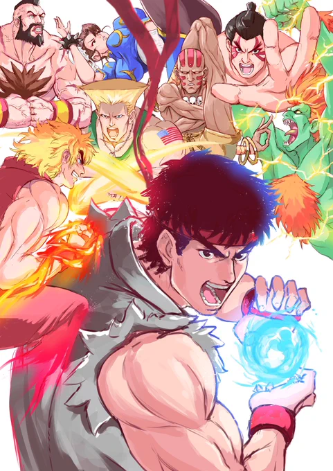 この前やってたのになんでだろ?と思ってたら前回はスーファミ版だったんですね…再掲で申し訳ありませんが自分の人生の中でめちゃくちゃ大きいゲームなので٩( 'ω' )و   #ストリートファイター35周年 