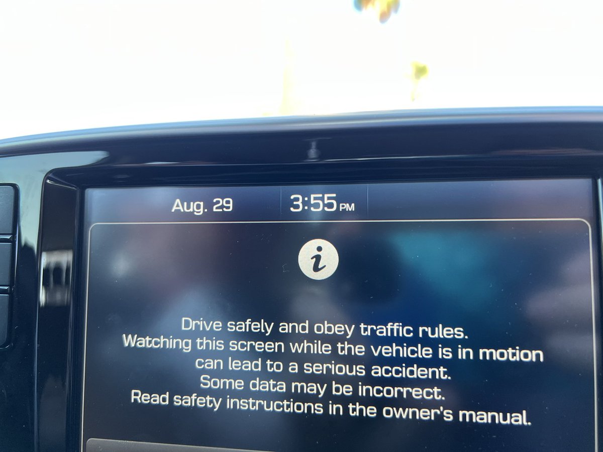 My mom’s car wanted to have a camp conversation.