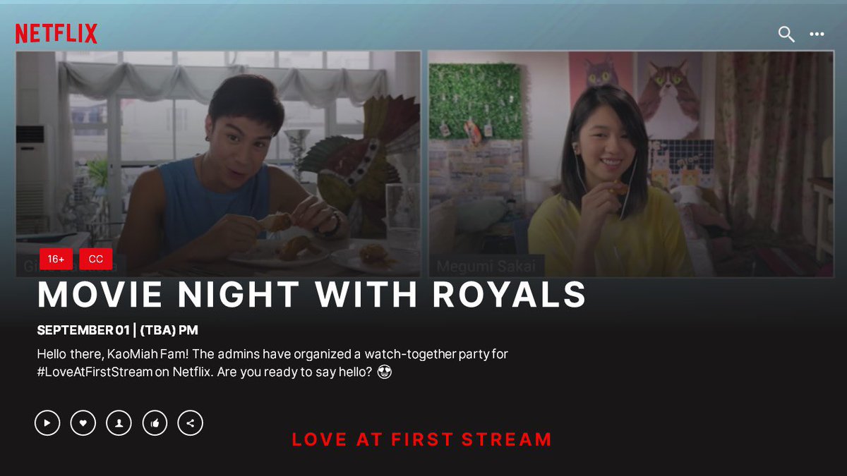 KaoMiahOFC's tweet photo. Ready your zoom account because YOU ARE INVITED to a Movie Night with Royals fam this September 1! 🧡💜

#KaoMiah #LoveAtFirstStream https://t.co/j92NT7wAEN