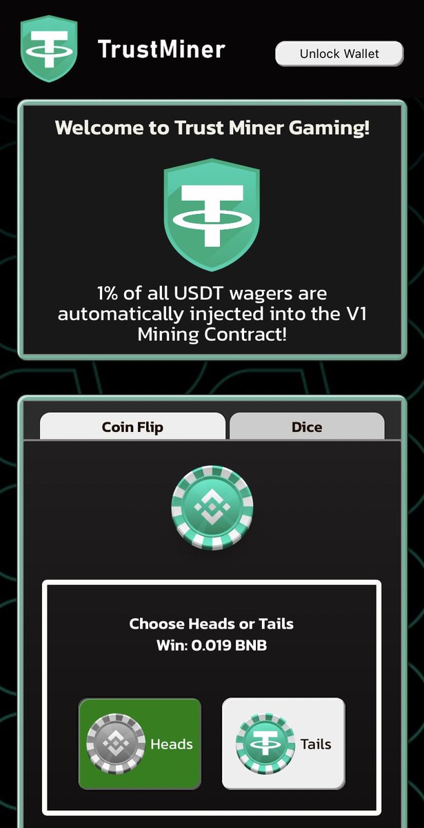 Trust_Miner's tweet photo. 🚨 Trust Miner Gaming is now live!!!🚨We are building the first sustainable miner ecosystem.

1% of all USDT wagers are auto injected back into the mining smart contract! 🎉🎉🎉

Play🕹 https://t.co/QvcaYSiXHP
Invest💰https://t.co/054CqoAIRm
Join us 🤝 https://t.co/z7cBNLjCS8… https://t.co/kaTaiBKCHa