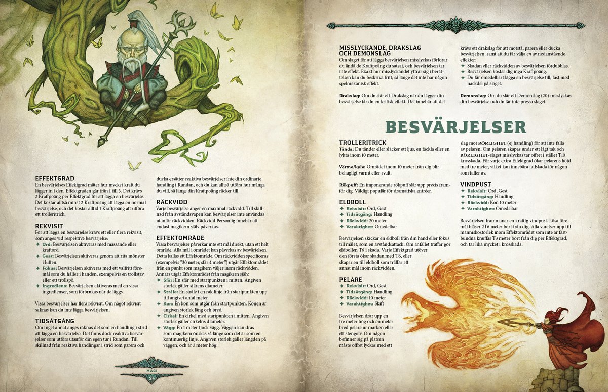 So, I’ve been laying out yet another game. It’s the 40th anniversary edition of the first Swedish RPG – Drakar och Demoner. This time it will also be released in English. You can download complete Quickstart rules from the KS campaign page (link in comments). #DrakarochDemoner