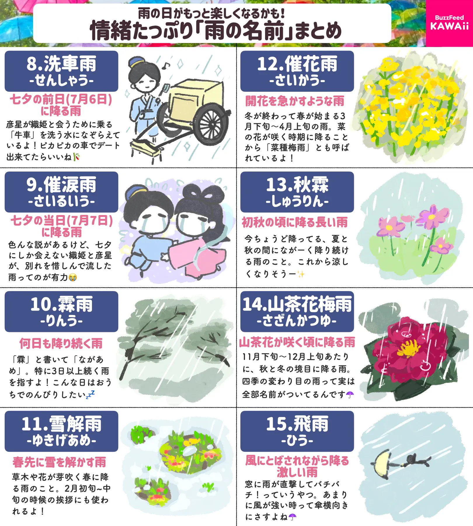 みんなはいくつ知ってる？いろいろな「雨の名前」31選！