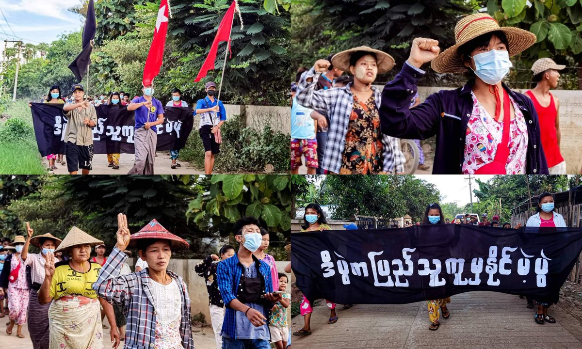 ActivistLittle's tweet photo. Anti-coup revolutionary strike in somewhere in Sagaing region.

#2022Aug30Coup #FreezePaymentsToJunta #WhatsHappeningInMyanmar https://t.co/bB3ORLsE9u