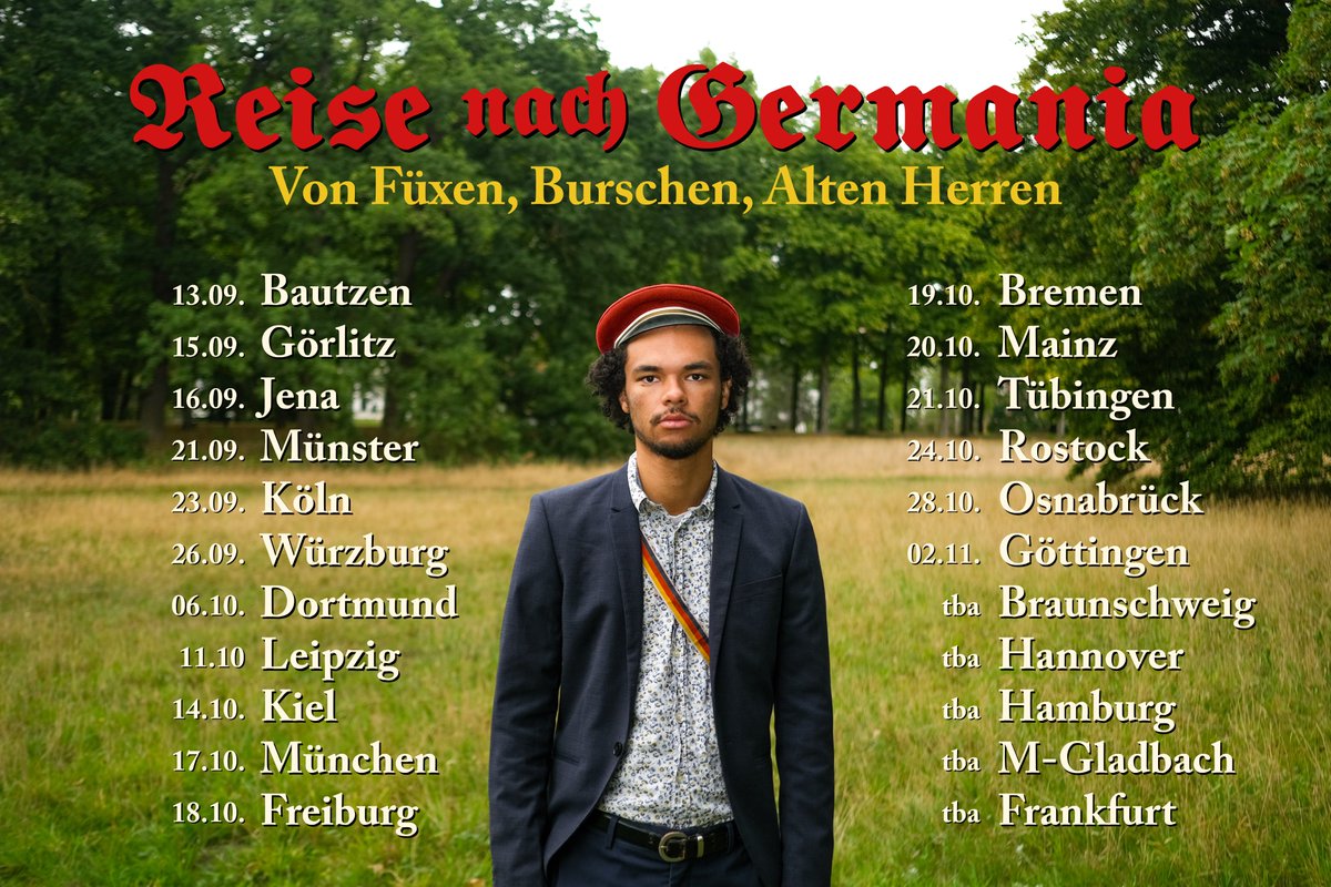 le0nenrique's tweet photo. Monatelang habe ich zu studentischen Verbindungen recherchiert. Dafür habe ich mich auch bei einschlägig rechtsextremen Burschenschaften beworben.

Im Herbst werde ich in vielen Städten über meine Erfahrungen in der Verbindungsszene referieren. Kommt gern vorbei! https://t.co/UOl6j10gig