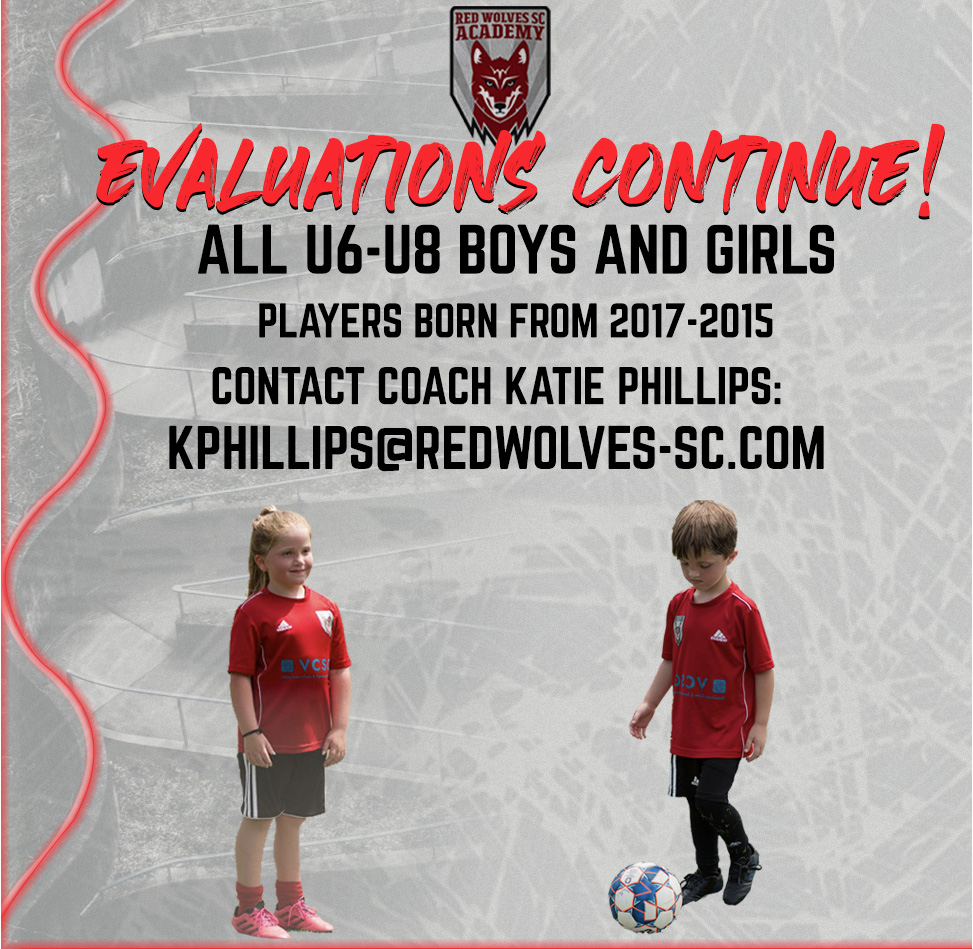 CRWAcademy's tweet photo. Pre Academy is still open to any U6-U8 players! This is a great stepping stone into the academy, and your players will learn fundamental skills perfect for their age!
Reach out to director, Katie Phillips, for more information.
#JoinThePack #RedWolvesAcademy https://t.co/LLrbCPwaSc