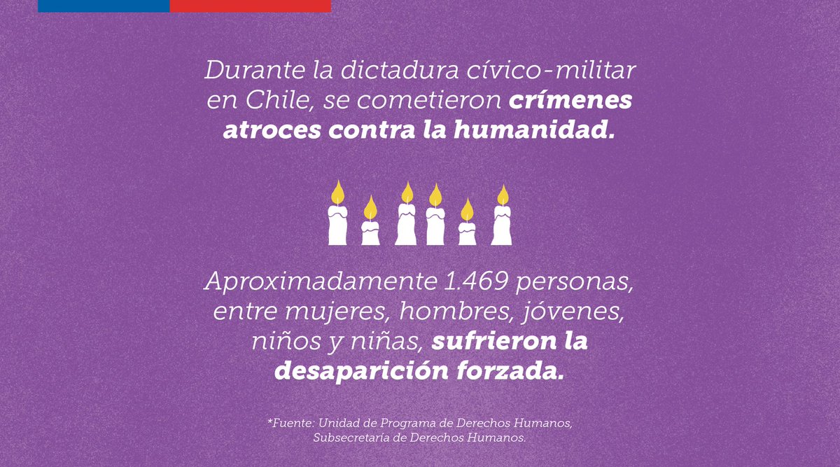 GobiernodeChile's tweet photo. Nadie ni nada está olvidado 🌹 La desaparición forzada es un grave crimen contra los derechos humanos. En el #DíaDetenidoDesaparecido, reiteramos nuestro compromiso por la lucha contra la impunidad, para que #NuncaMás se repitan estos hechos en la historia de nuestro país 🇨🇱 https://t.co/q7wcF0L6L0