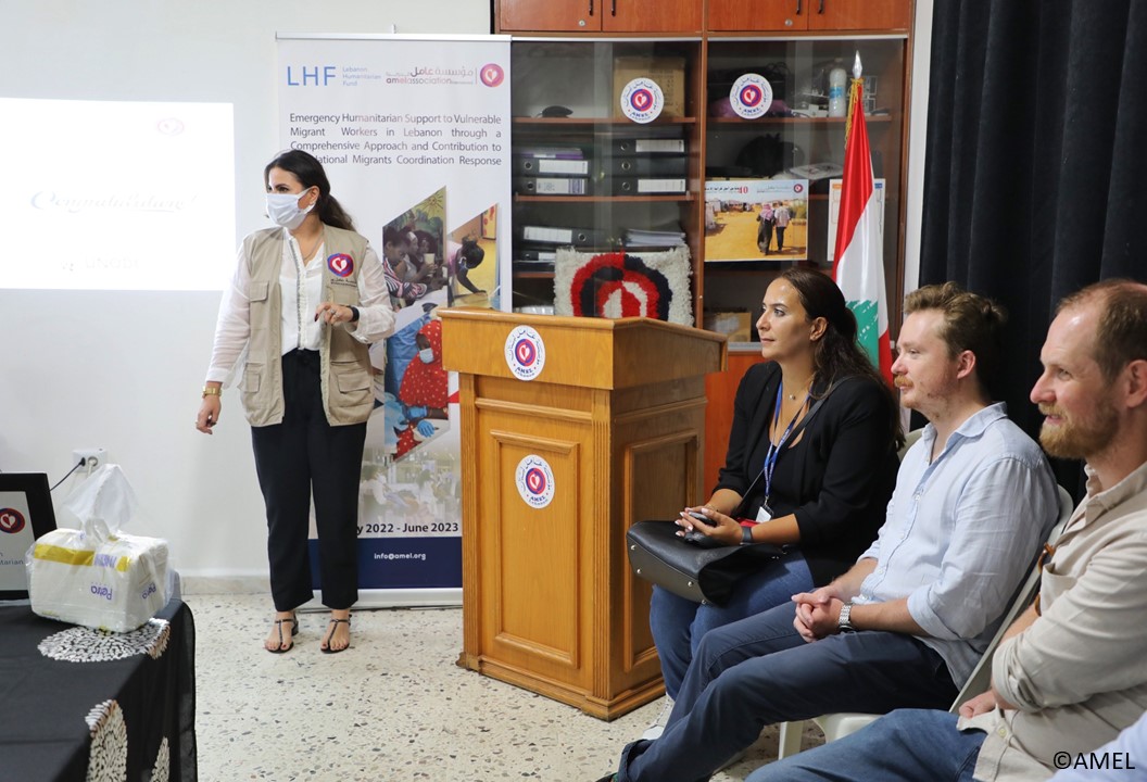 OCHALebanon's tweet photo. Lebanon Humanitarian Fund @lhf_lebanon donors #Sweden 🇸🇪 and #Denmark 🇩🇰visited LHF-funded projects implemented by 
@tdh_ch and @AmelNGO supporting vulnerable street children and migrant communities respectively. Thank you to our donors for your continuous support! https://t.co/iWbiqwMFQt